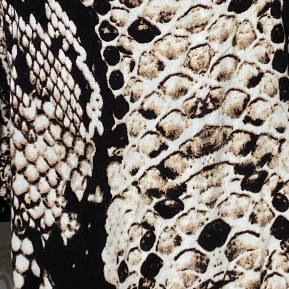 Python Snake Print Button-Up Shirt - image 3